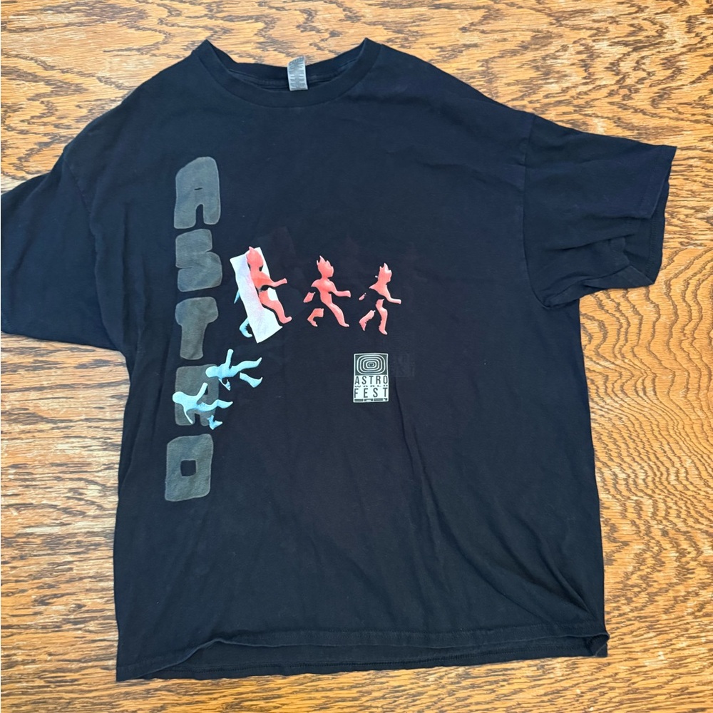 ASTRO WORLD FEST 2021 Black Concert Graphic T-Shirt XL